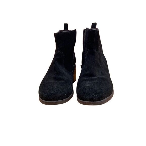 Clarks Womens Sz 11M Black Suede Zip Buckle Ankle Fashion Boots Bootie - Picture 4 of 10